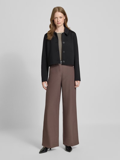 comma Regular fit blazer met steekzakken Zwart - 1