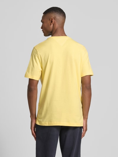 Tommy Hilfiger Regular Fit T-Shirt aus reiner Baumwolle Hellgelb 5