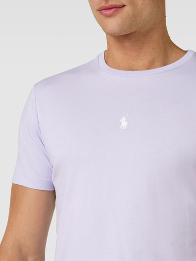 Polo Ralph Lauren T-shirt z wyhaftowanym logo Jasnofioletowy 3