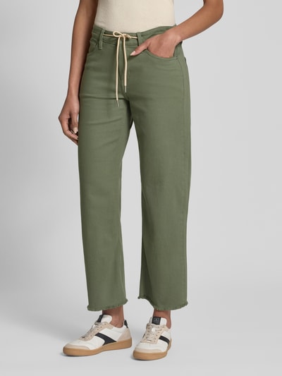 s.Oliver RED LABEL Straight Fit Jeans aus Baumwoll-Mix Modell 'KAROLIN' Khaki 4