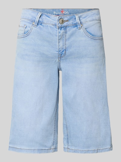 Buena Vista Wide Leg Jeansshorts im 5-Pocket-Design Modell 'Italy' Hellblau 2