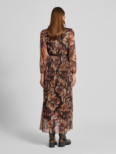 ZABAIONE Maxikleid mit Gürtel Modell 'La44uriaa' Hellbraun Melange 5