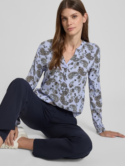 Christian Berg Woman Blusenshirt aus Viskose mit V-Ausschnitt Lavender 3