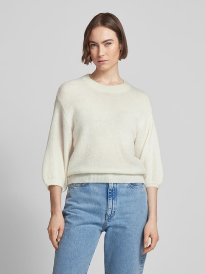 MSCH Copenhagen Gebreide pullover met 3/4-mouwen, model 'Petrinelle' Offwhite - 4