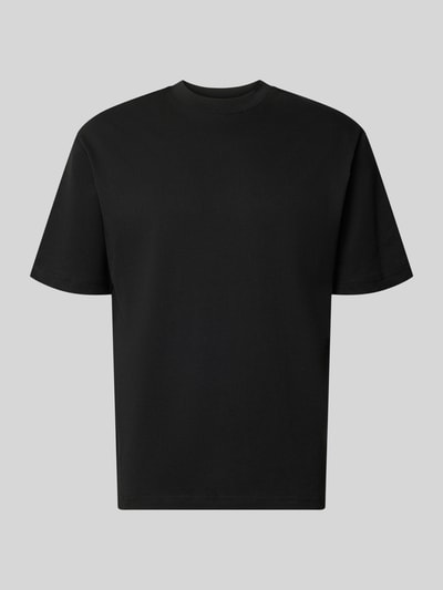 Produktfoto, Regular Fit T-shirt met ronde hals van MCNEAL in zwart, puur katoen, kort mouw, ruglengte maat M: 69 cm