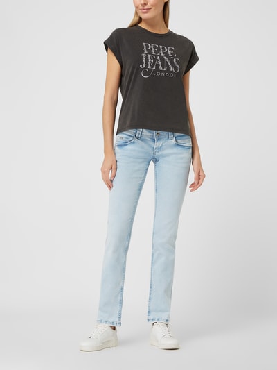Pepe Jeans T-Shirt aus Baumwolle Modell 'Linda' Black 1