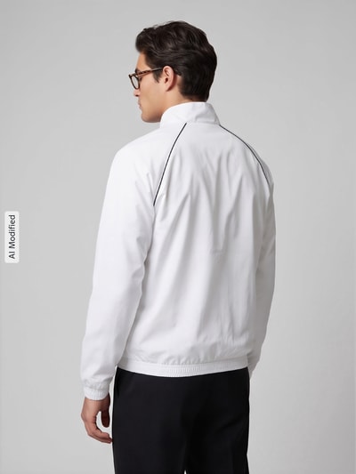 Lacoste Sport Regular Fit Trainingsjacke mit Logo-Patch Weiss 5