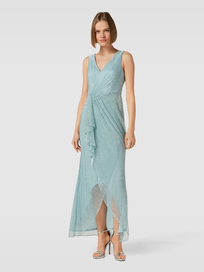 Adrianna Papell Abendkleid mit Effektgarn Mint 4