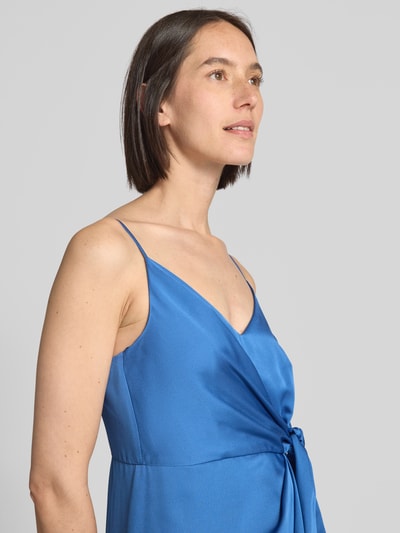Jake*s Cocktail Cocktailkleid mit Knoten-Detail Rauchblau Melange 3
