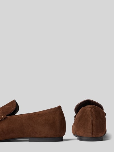 Produktfoto, Loafers aus leer mit glad leer zool Model 'Aven' von ALOHAS, gecoat leer, afgerond model, hakhoogte maat 40: 1 cm, schachthoogte maat 40: 7 cm, schachtbreedte maat 40: 11 cm