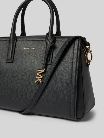 MICHAEL Michael Kors Torebka skórzana z detalem z logo model ‘LAILA’ Czarny 3