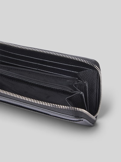 BOSS Portemonnee met stitchingdetail, model 'ANETT' Zwart - 3