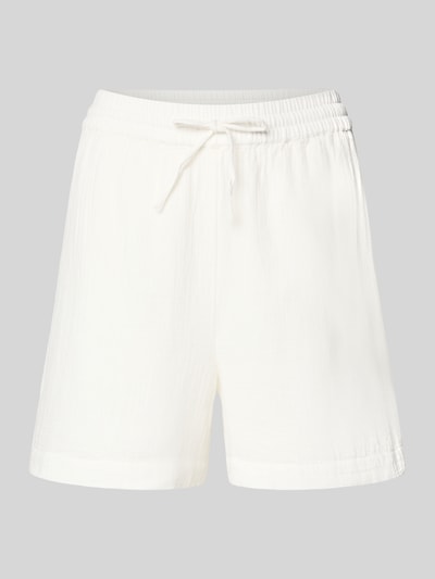 Produktfoto, Comfort Fit Shorts aus reiner Baumwolle Modell 'SASTINA' von Pieces, unifarben, Musselin, elastischer Bund, seitliche Taschen
