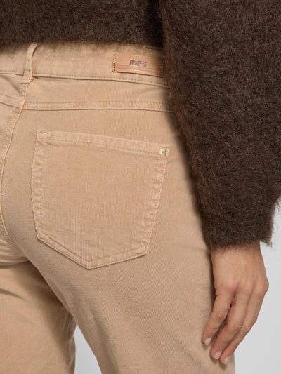 Angels Spodnie sztruksowe z wpuszczanymi kieszeniami model ‘Cici’ Beżowy 3