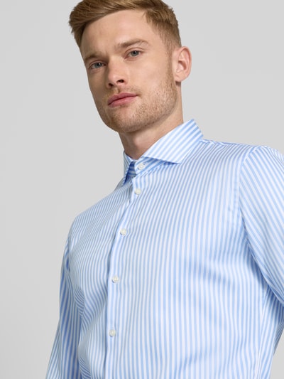 Jake*s Slim Fit Business-Hemd mit Haifischkragen Bleu 3