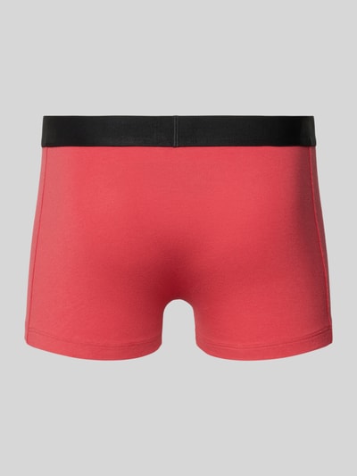 Produktfoto, Trunks aus Baumwoll-Mix im 3er-Pack von BOSS in Optik: Unifarben, Passform: Skinny-Fit, Label-Bund, Materialverarbeitung: Stretch