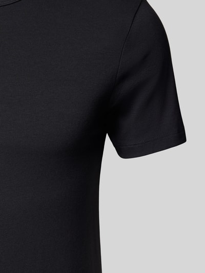 Levi's® T-shirt met geribde ronde hals in een set van 2 stuks Zwart - 2