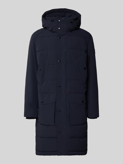 Strellson Regular Fit Steppmantel mit Logo-Patch Modell 'CRASHER' Marine 2