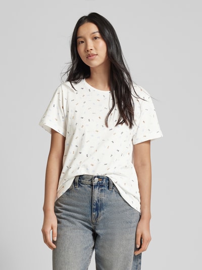 Tom Tailor T-shirt met ronde hals Offwhite - 4