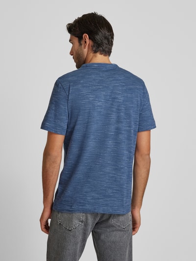 Tom Tailor Regular Fit T-Shirt aus Baumwoll-Mix mit Brusttasche Blau 5