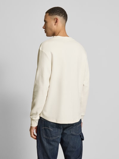 Calvin Klein Jeans Longsleeve mit Logo-Stitching Beige 5