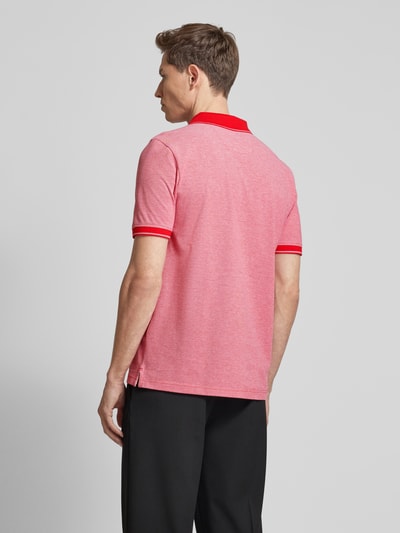 Fynch-Hatton Regular fit poloshirt met logostitching Rood - 5