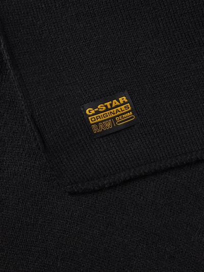 G-Star Raw Schal mit Label-Patch Modell 'Effo' Black 2