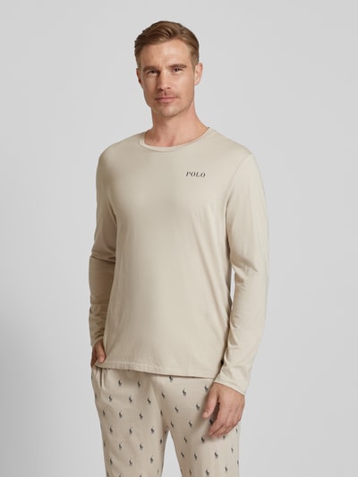 Polo Ralph Lauren Underwear Longsleeve mit Label-Print Taupe 4