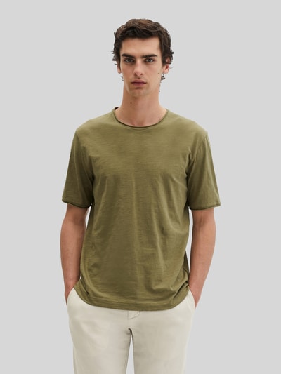 Marc O'Polo Regular Fit T-Shirt aus reiner Baumwolle Oliv 4