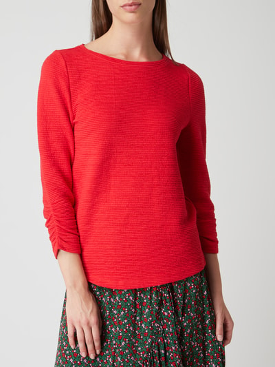 Only Sweatshirt mit strukturiertem Muster Rot 4