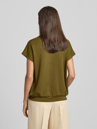 Soyaconcept T-Shirt mit V-Ausschnitt Modell 'BANU' Khaki 5