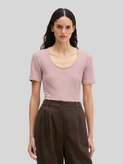 Marc O'Polo Regular Fit T-Shirt aus reiner Baumwolle Rosa 4