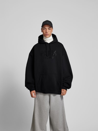 VETEMENTS Oversized Hoodie mit Kapuze Black 4