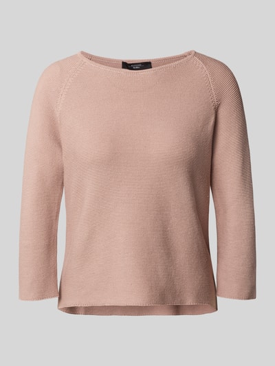 Weekend Max Mara Strickpullover mit Rundhalsausschnitt Modell 'ADDOTTO' Hellrosa 2