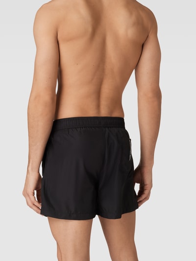 Karl Lagerfeld Beachwear Badehose mit Logo-Print Schwarz 4