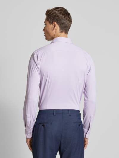 BOSS Slim Fit Business-Hemd mit Kentkragen Modell 'Hank' Purple 5