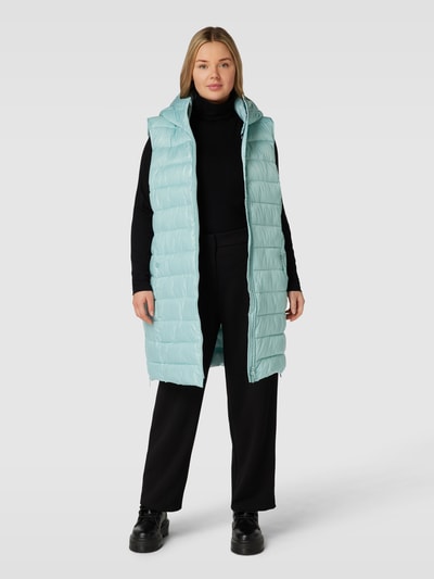 Tom Tailor Plus PLUS SIZE bodywarmer met capuchon IJsblauw - 1