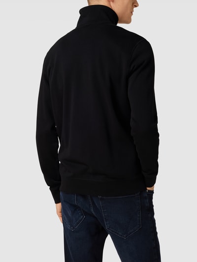 BOSS Orange Sweatjack met labeldetail, model 'Zestart' Zwart - 5