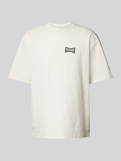 Pegador Oversized T-shirt met labelbadge, model 'DACKO' Offwhite - 2