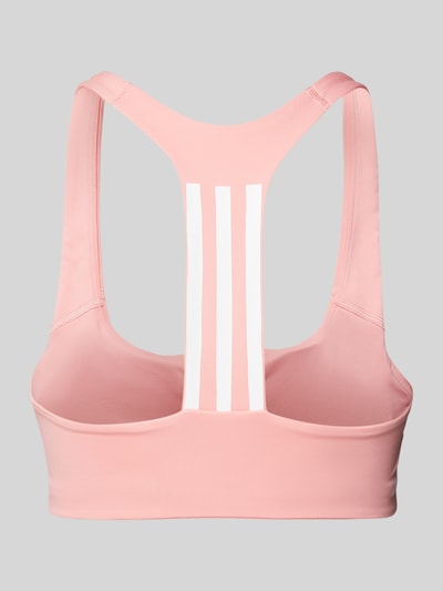 ADIDAS SPORTSWEAR Stanik z charakterystycznymi dla marki paskami Brudnoróżowy 3