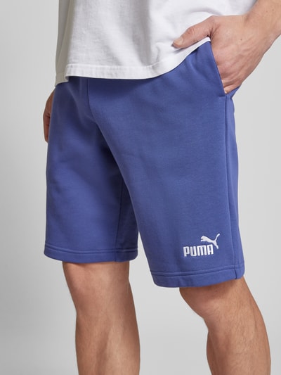 PUMA PERFORMANCE Regular Fit Sweatshorts mit Label-Stitching Royal 3