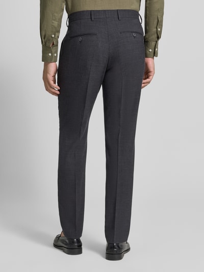 Selected Homme Spodnie garniturowe o kroju slim fit z domieszką wełny i lnu model 'OASIS' Czarny 5