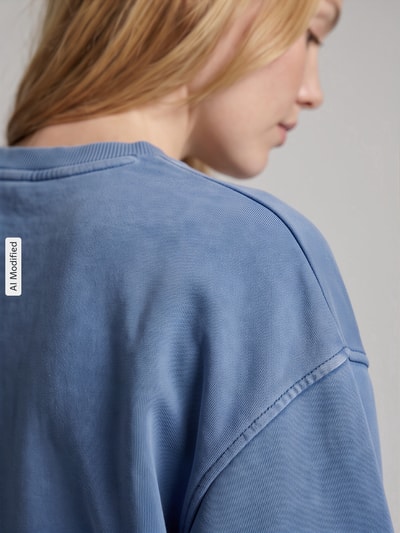 s.Oliver RED LABEL Relaxed Fit Sweatshirt aus Baumwoll-Mix - s.Oliver x Heidi Klum Blau 3