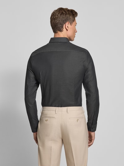 Jake*s Slim Fit Business-Hemd mit Kentkragen Anthrazit 5