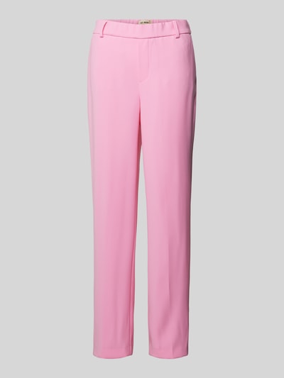 MOS MOSH Straight leg stoffen broek met persplooien, model 'Vai Leia' Roze - 2