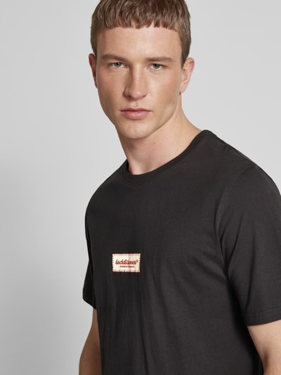 Jack & Jones T-Shirt mit Rundhalsausschnitt Modell 'JORSPLIT' Black 3