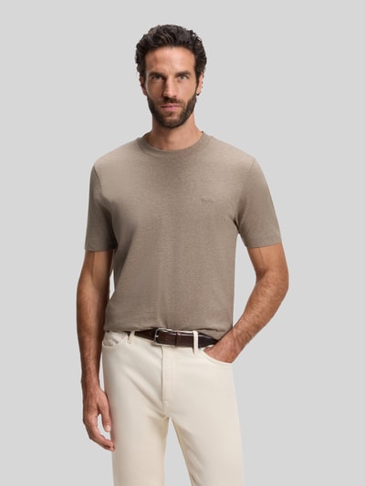BOSS T-Shirt mit Rundhalsausschnitt Taupe 4