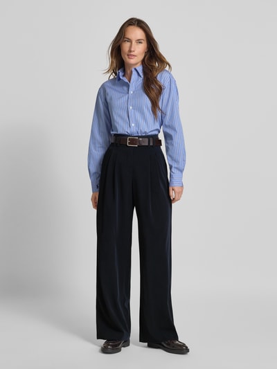 Raffaello Rossi Flared Fit Hose mit Hakenverschluss Modell 'MAYLA' Marine 1