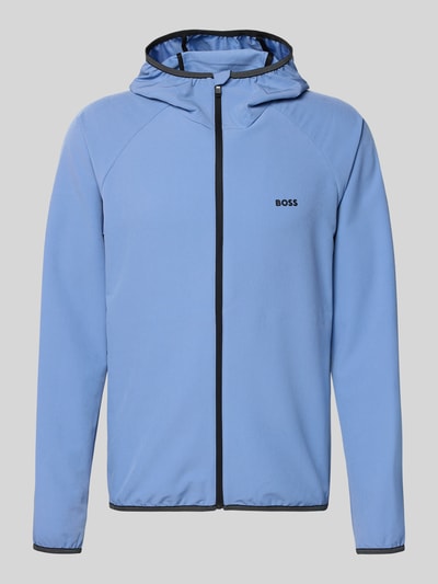 Productfoto, Regular Fit functioneel jack uit waterdicht materiaal model 'L_COMMUTER' van BOSS Green, effen kleuren, ritssluiting, capuchon, lange mouw, labelprint, reflecterende applicatie, elastische rompzoom en mouwboord, warmte-isolatie, zij-ritszakken.