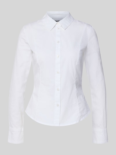 Review Hemdbluse mit Knopfleiste Weiss 2